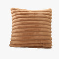 STANLY Coussin carré en tissu côtelé camel 43x43 cm