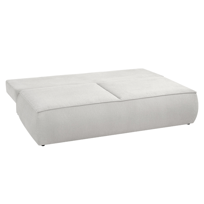 TILIA Canapé 3 places convertible avec coffre en tissu beige