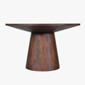 TOMMY - 130 Table à manger ronde en bois de manguier D130 cm