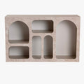 VERA Console avec 6 niches beige 120 cm