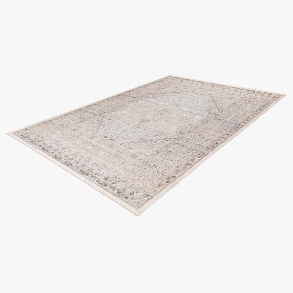 VISTA Tapis oriental blanc écru et beige - 160x230 cm