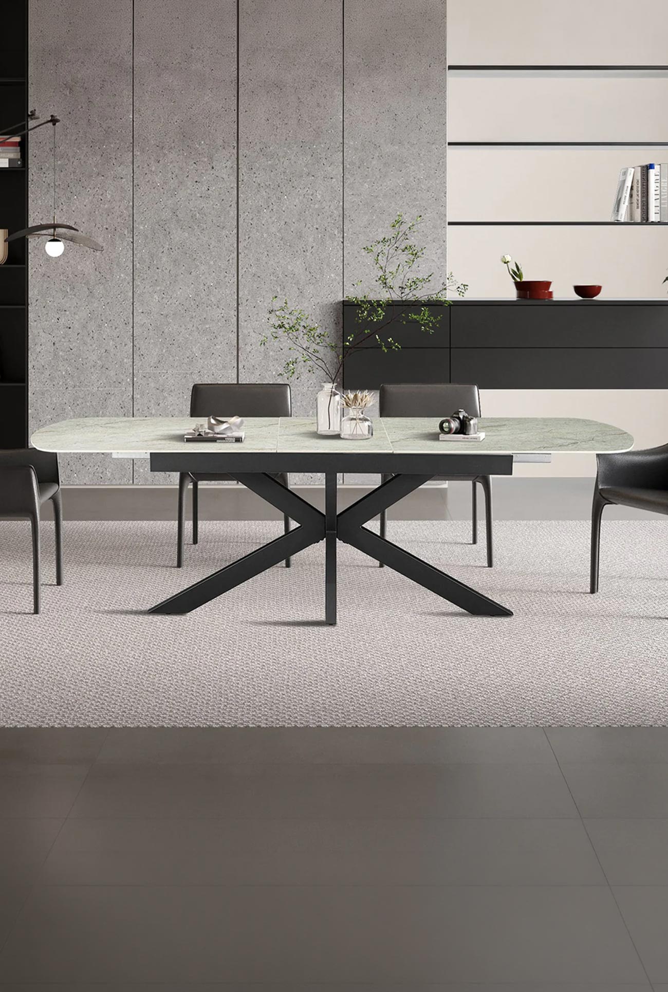 HESTIA - Tables à manger extensibles en pierre frittée - Mobilier Deco