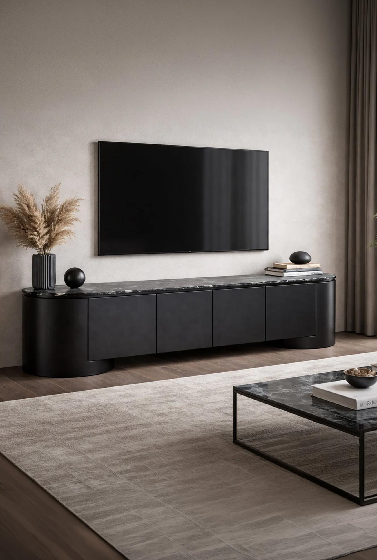SORAN - Buffets et meubles TV en marbre d'ingénierie - Mobilier Deco