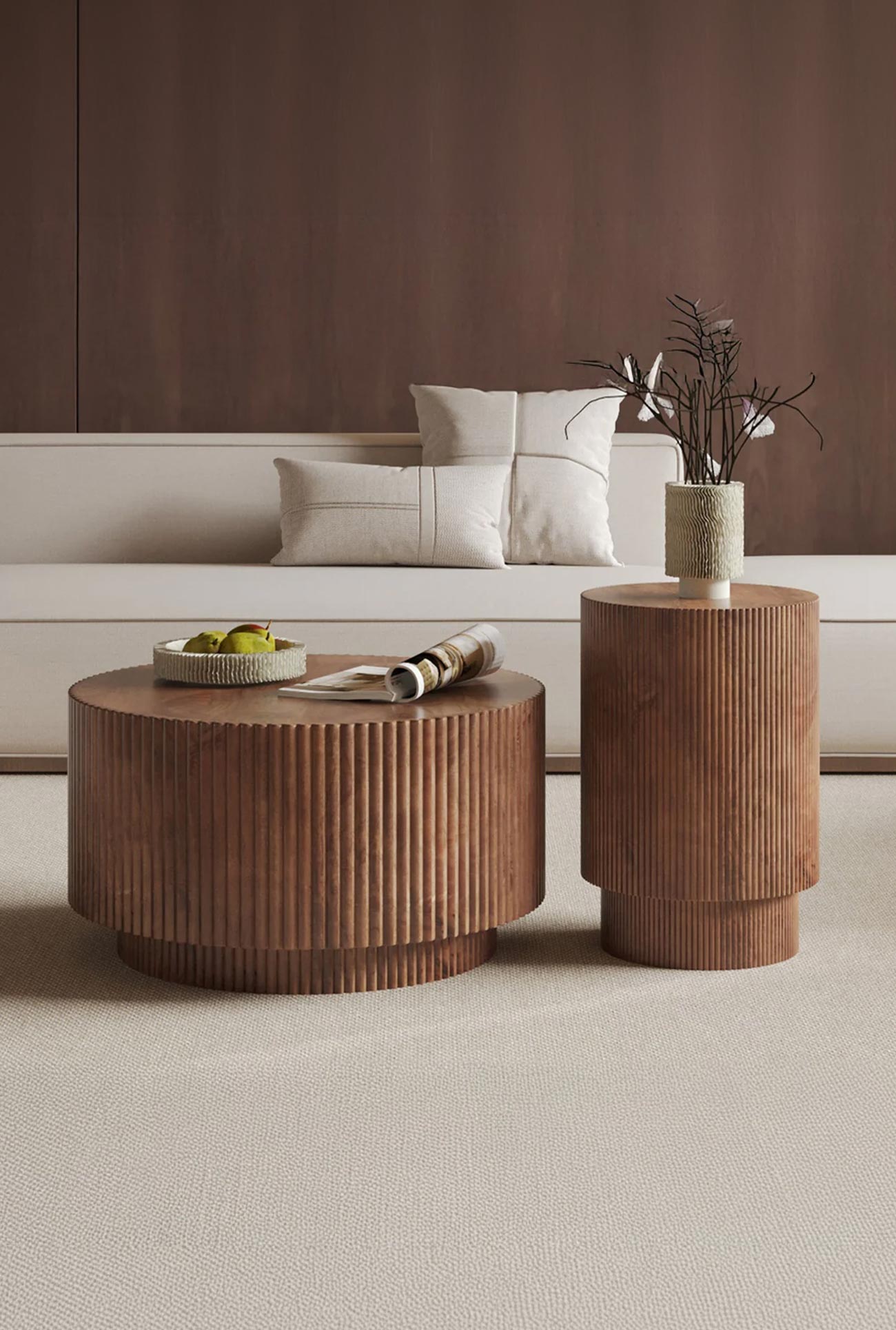 VICTOR - Tables basses & tables d'appoint en bois de manguier - Mobilier Deco