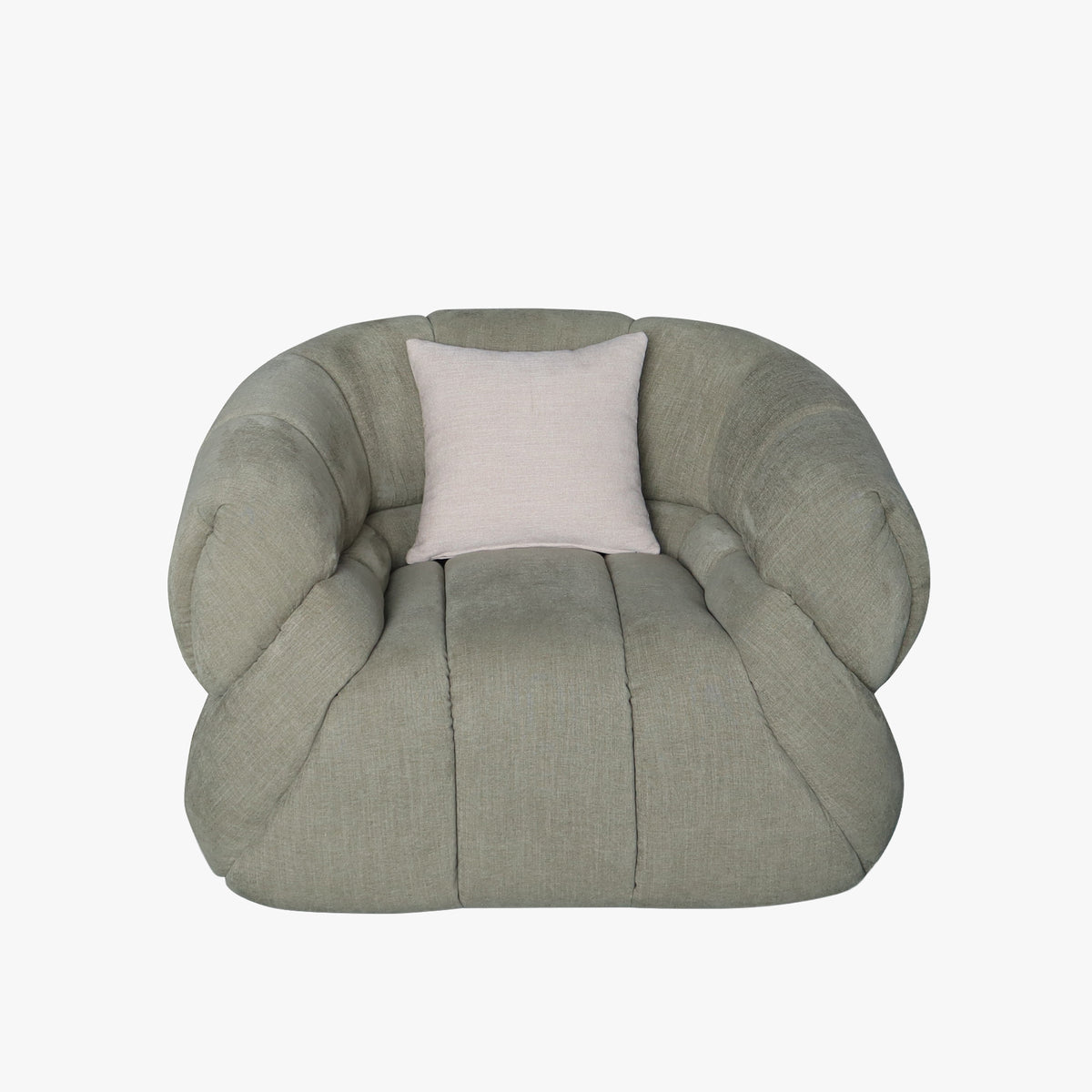 SIENA Fauteuil en tissu vert
