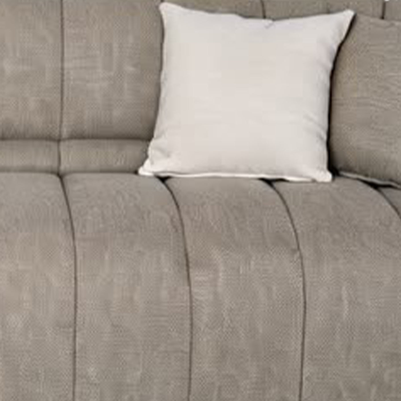 SIENA Canapé 3 places en tissu taupe