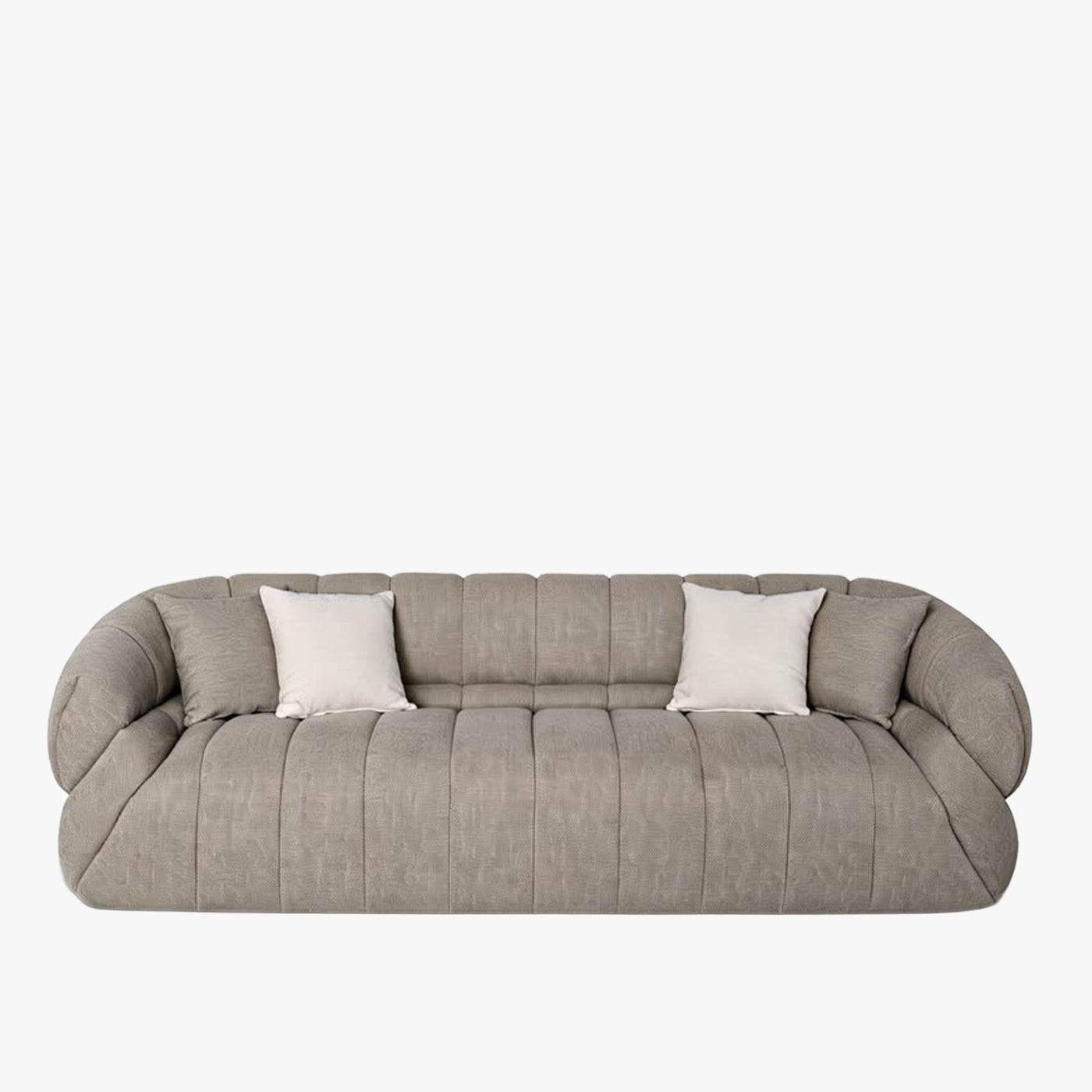 SIENA Canapé 3 places en tissu taupe