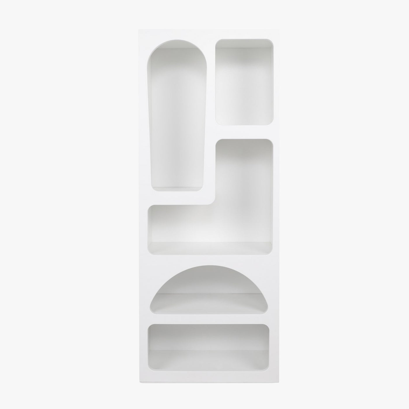 LILA Bibliothèque avec 5 niches blanc