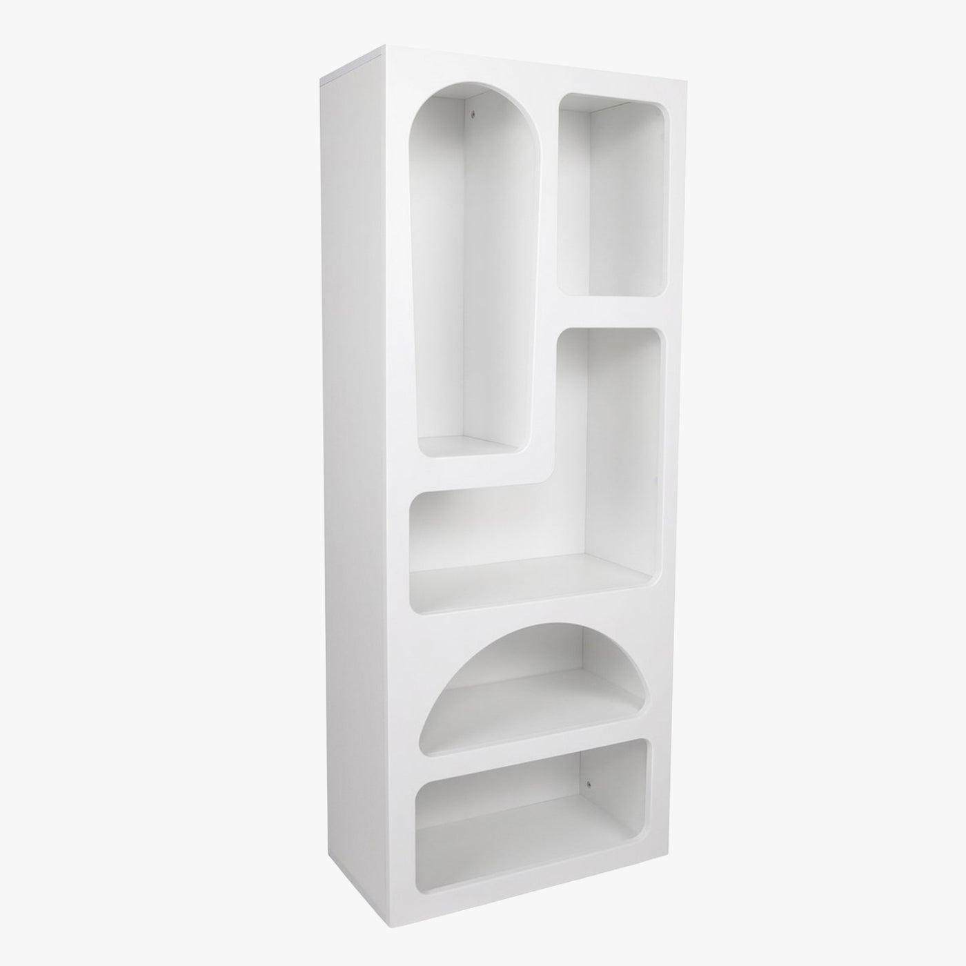 LILA Bibliothèque avec 5 niches blanc