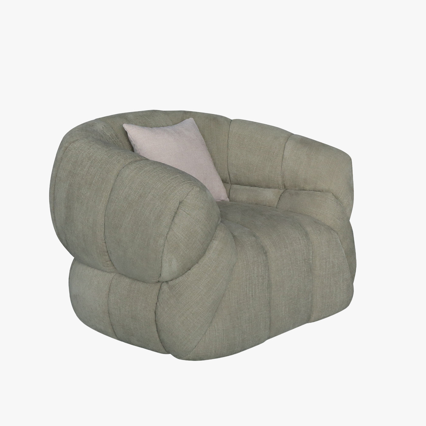 SIENA Fauteuil en tissu vert