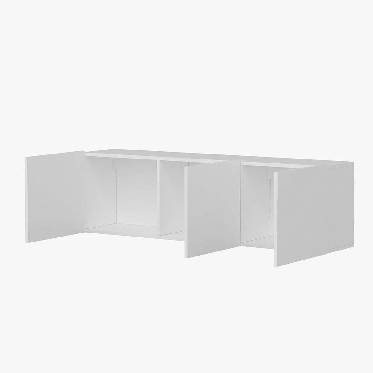 RONA Meuble TV 3 portes blanc