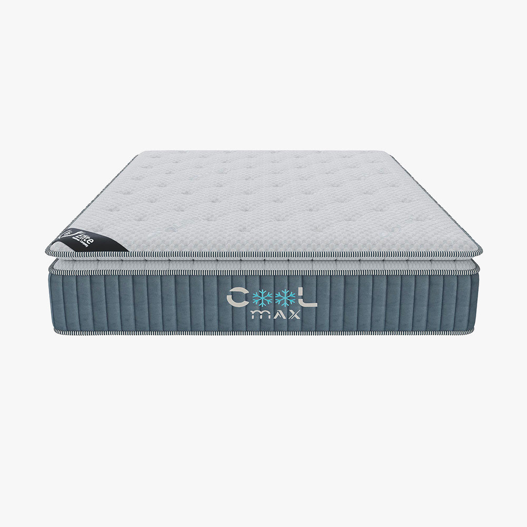 COOL MAX Matelas mémoire de forme et ressorts ensachés 160x200 cm épaisseur 31 cm