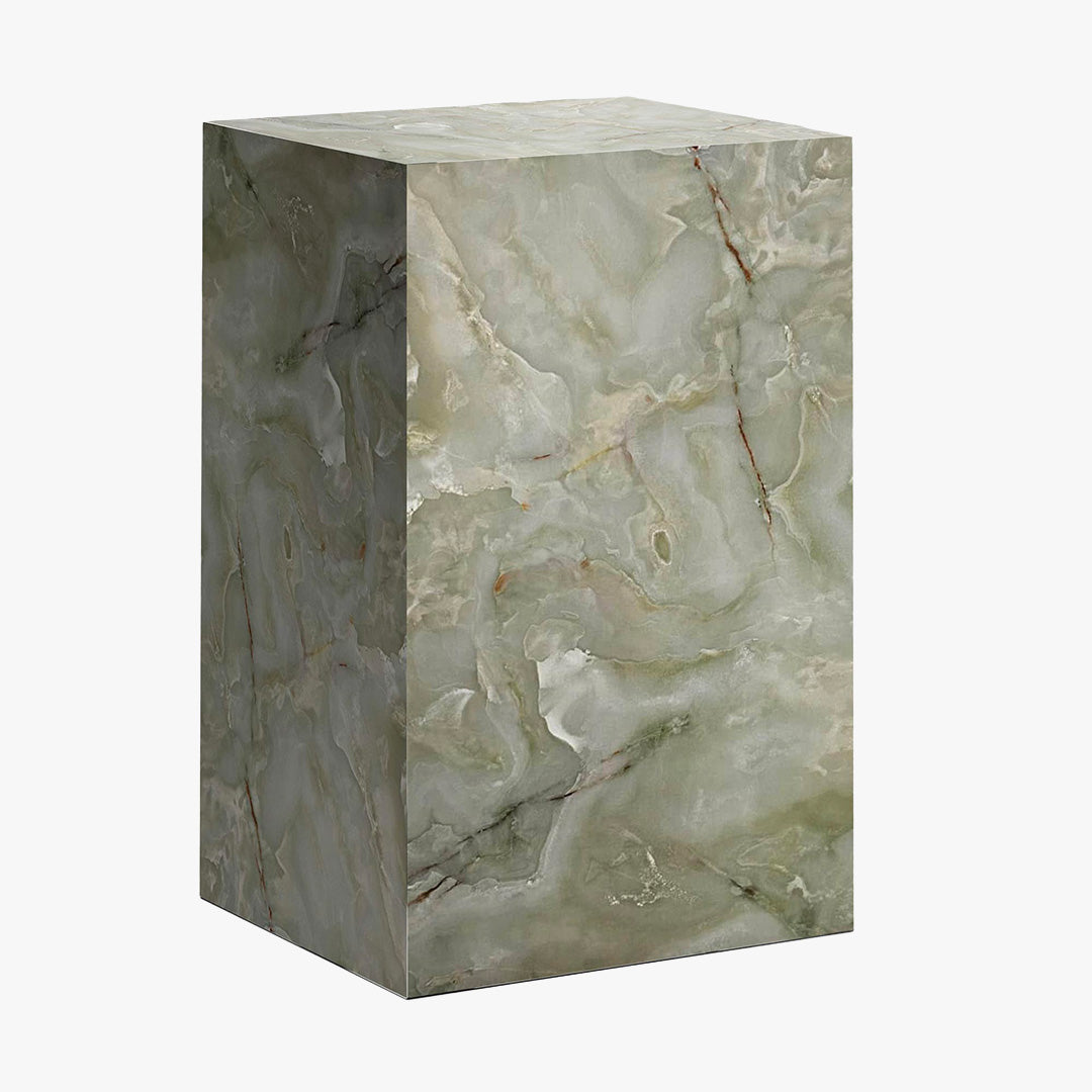 TRESA Table d'appoint en marbre d'ingénierie vert