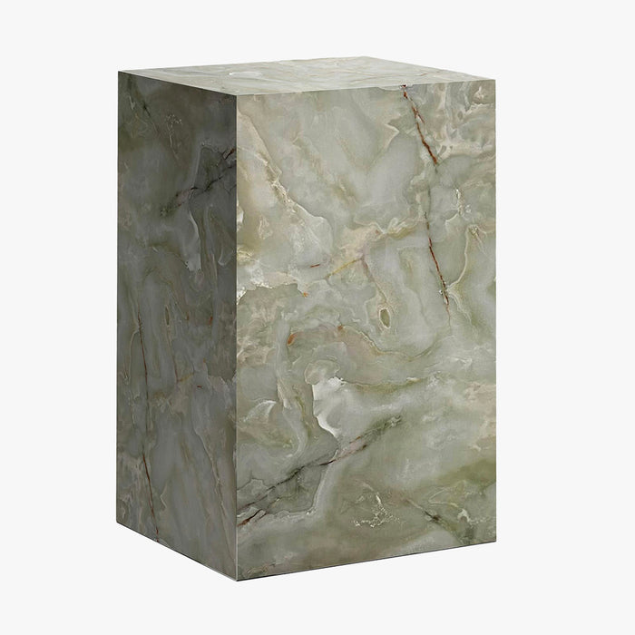 TRESA Table d'appoint en marbre d'ingénierie vert