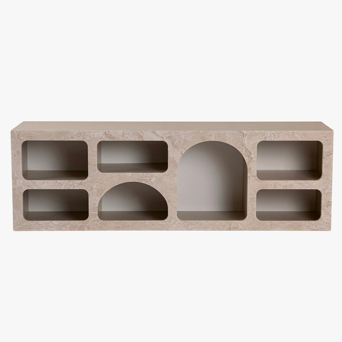 FIANA Meuble TV 7 niches beige