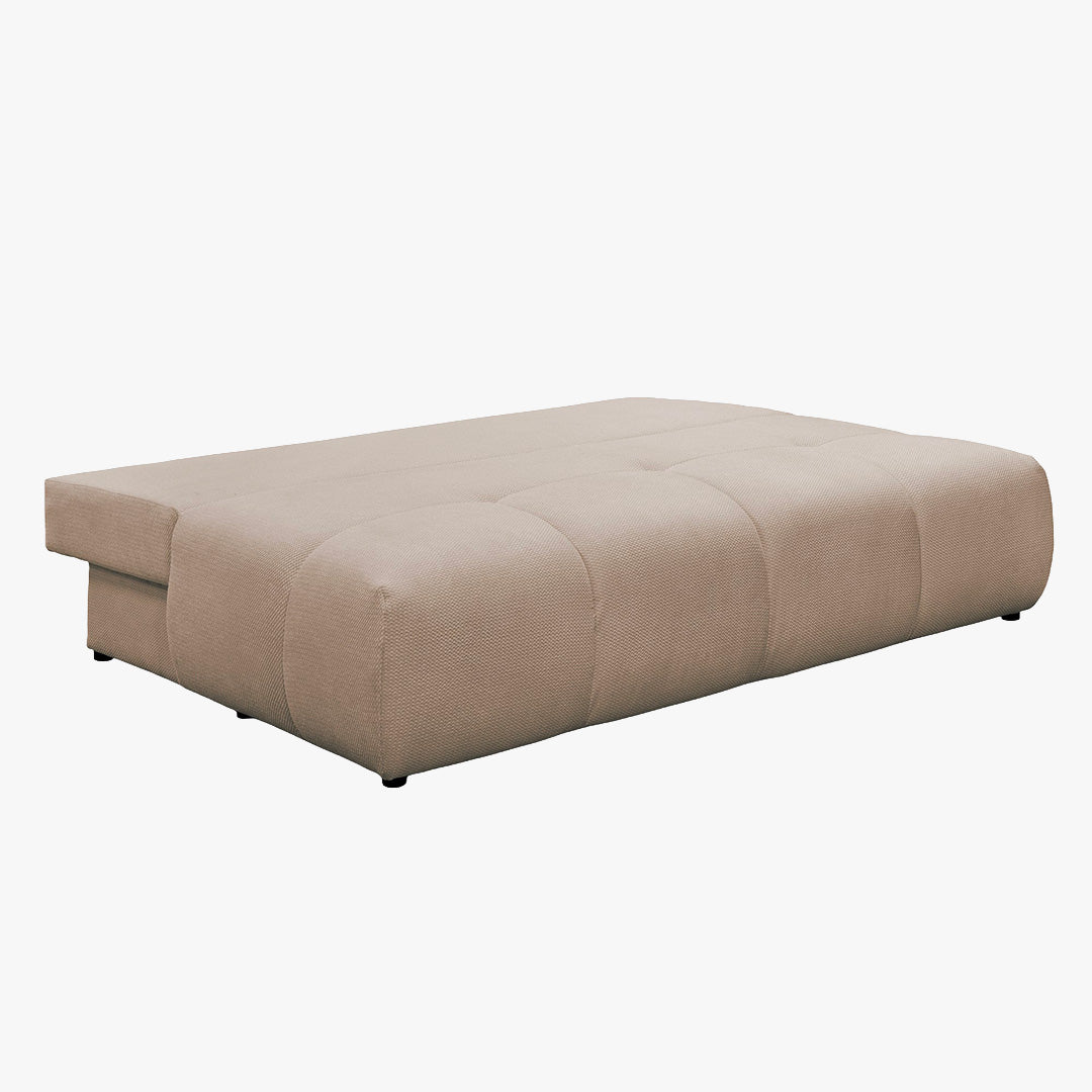 ROSA Canapé 3 places convertible avec coffre en tissu beige