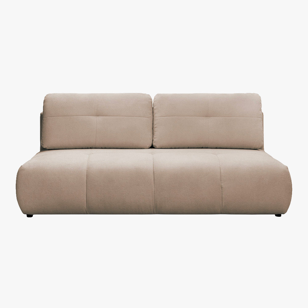 ROSA Canapé 3 places convertible avec coffre en tissu beige