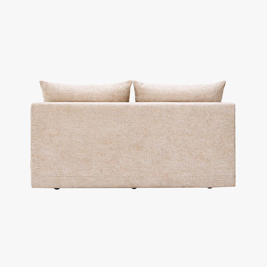 HARVEY Canapé 3 places convertible avec coffre en tissu beige