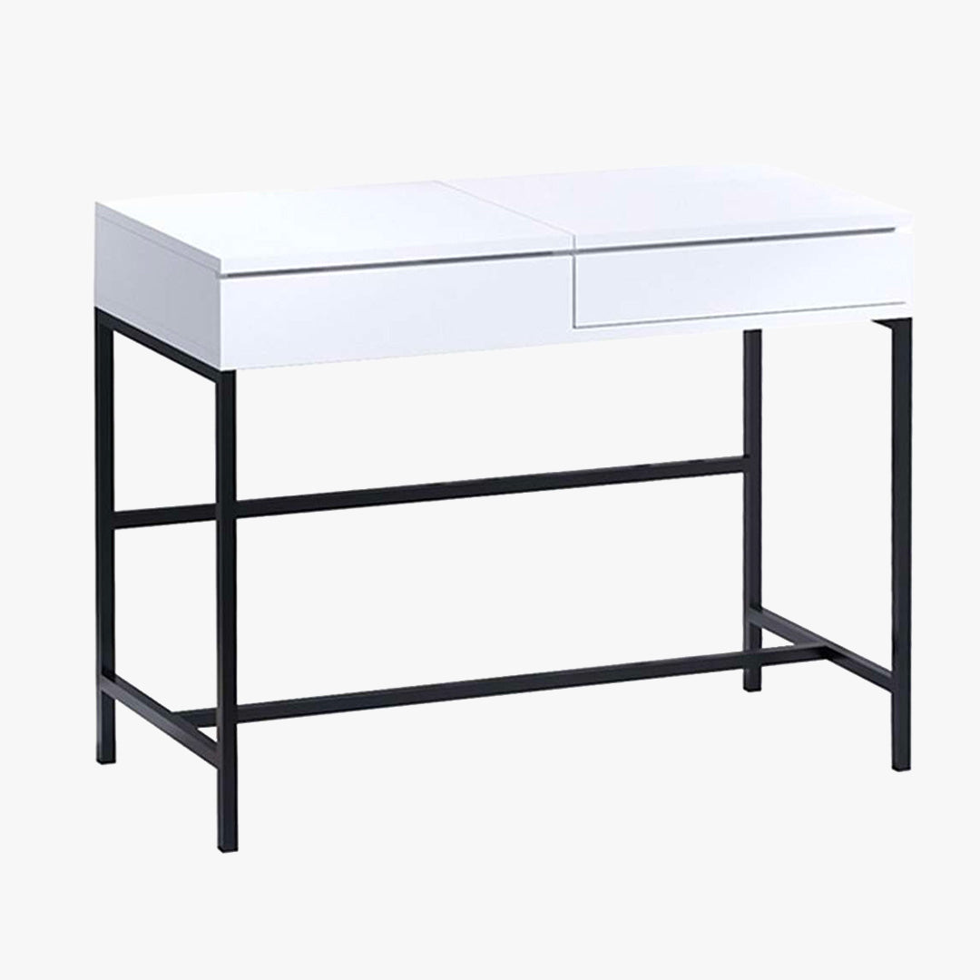 AMARIA Coiffeuse 1 tiroir avec miroir et rangement