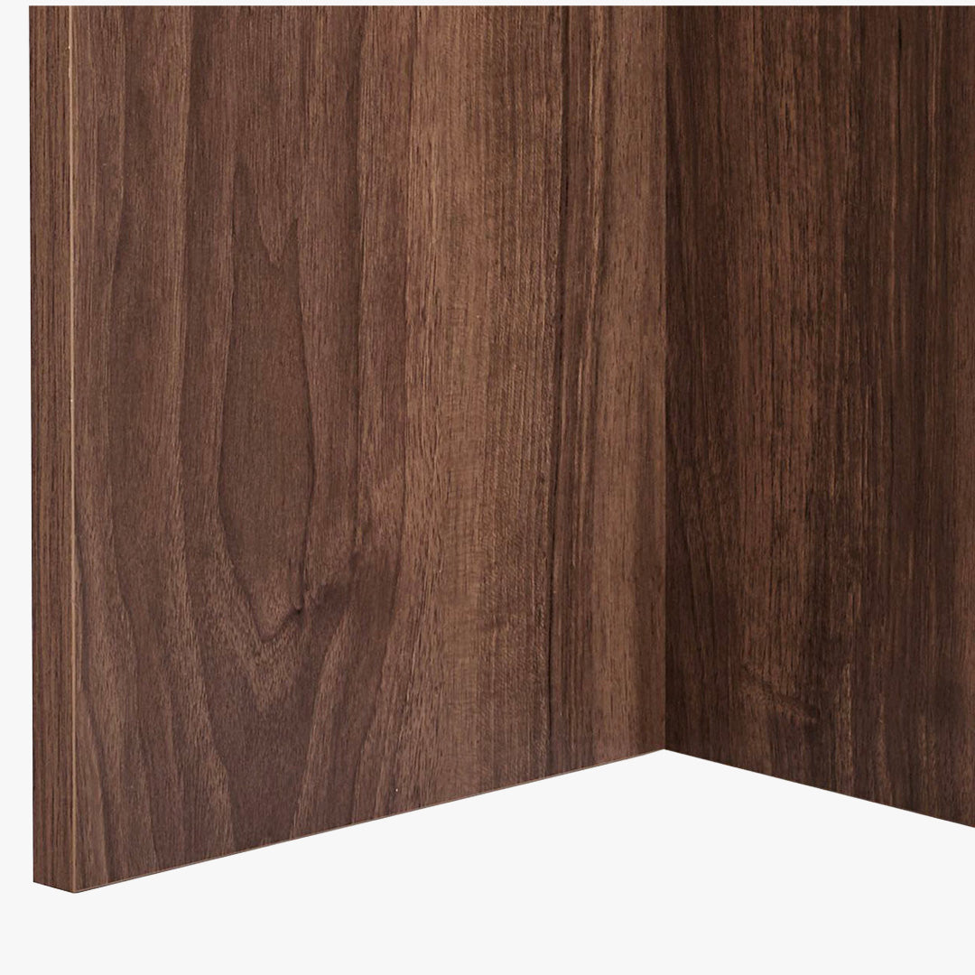 BELORA Table à manger ovale couleur bois foncé 180 cm