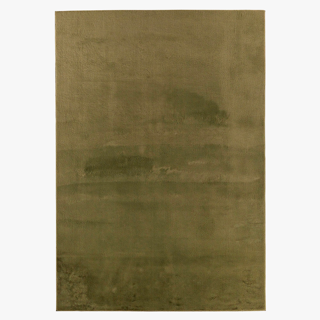 NUBE Tapis en tissu doux vert - 160x230 cm