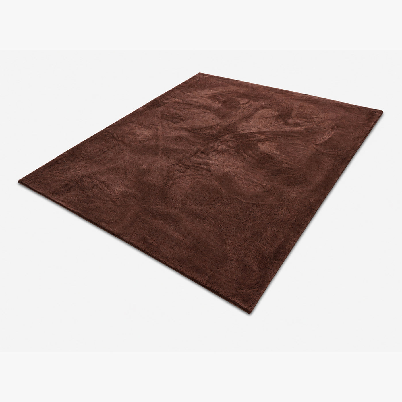 NUBE Tapis en tissu doux marron - 160x230 cm