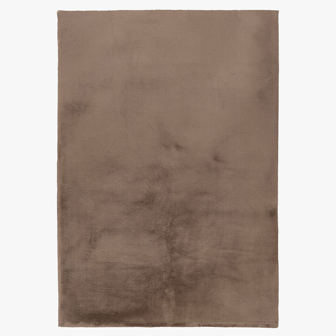 SPIRIT Tapis en tissu doux taupe - 160x230 cm