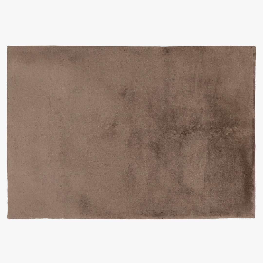 SPIRIT Tapis en tissu doux taupe - 160x230 cm