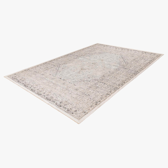 VISTA Tapis oriental blanc écru et beige - 160x230 cm