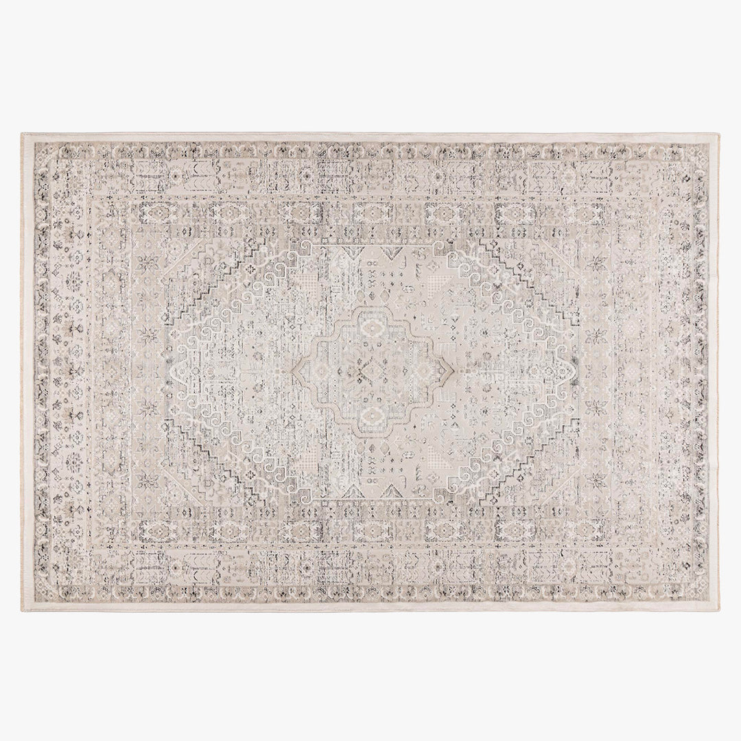 VISTA Tapis oriental blanc écru et beige - 160x230 cm