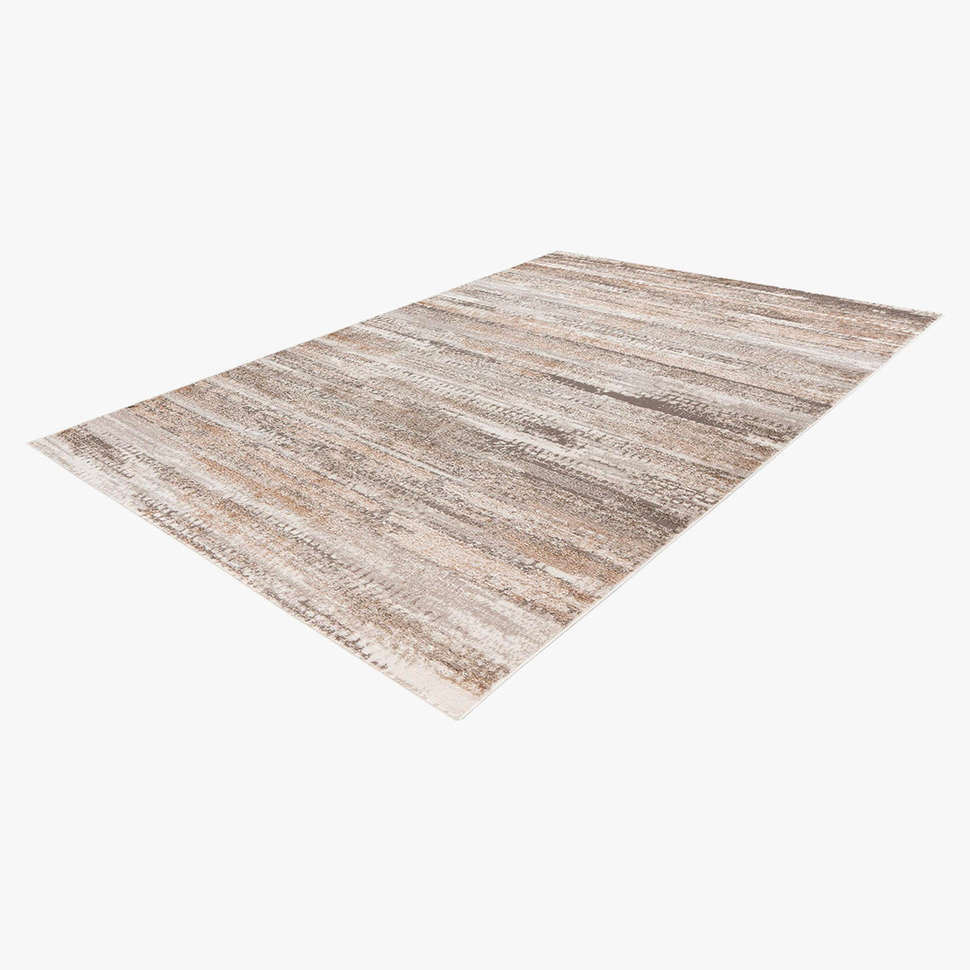 MILAS 2 Tapis en tissu texturé beige - 120x170 cm