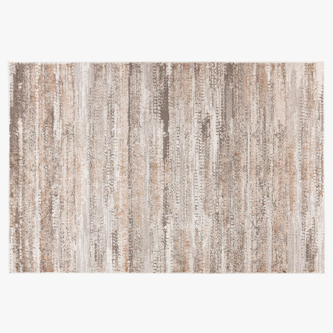 MILAS 2 Tapis en tissu texturé beige - 120x170 cm