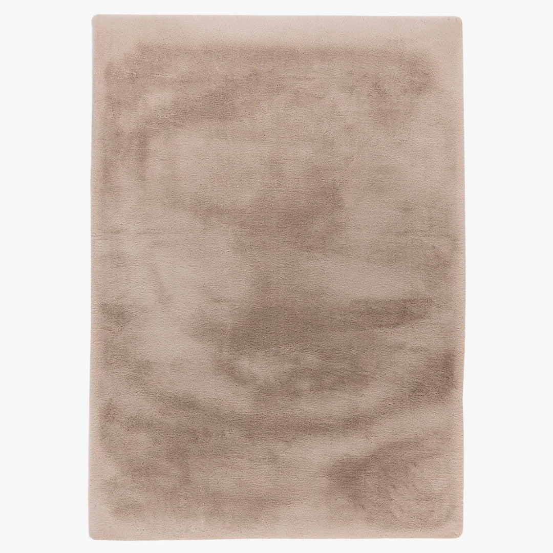 HEAVEN Tapis en tissu doux taupe clair - 160x230 cm