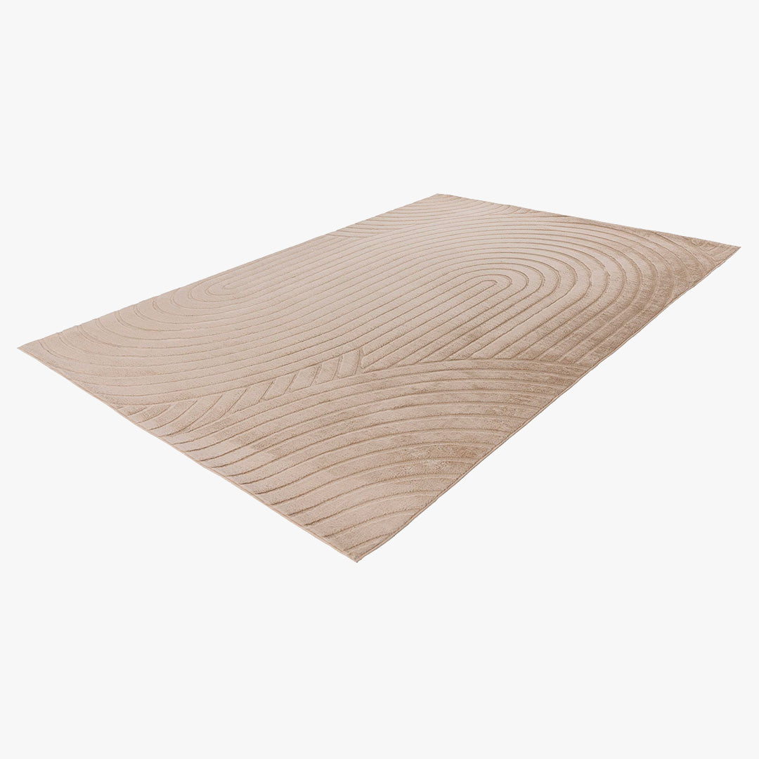 COMFORT Tapis doux à motif beige - 160x230 cm