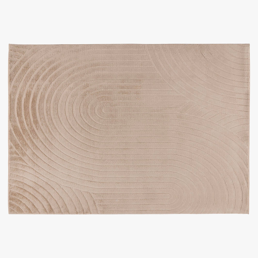 COMFORT Tapis doux à motif beige - 160x230 cm