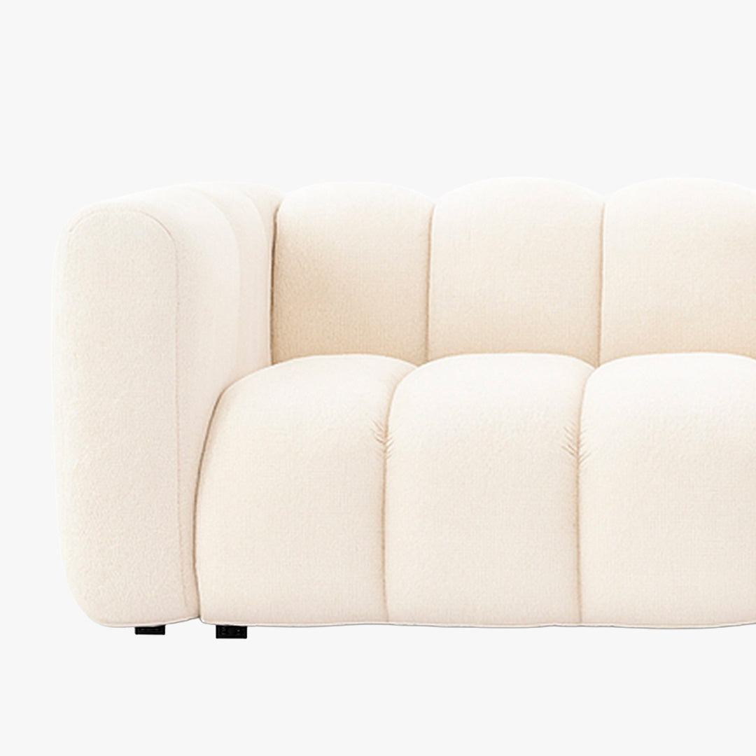 GABY Canapé 3 places en tissu beige