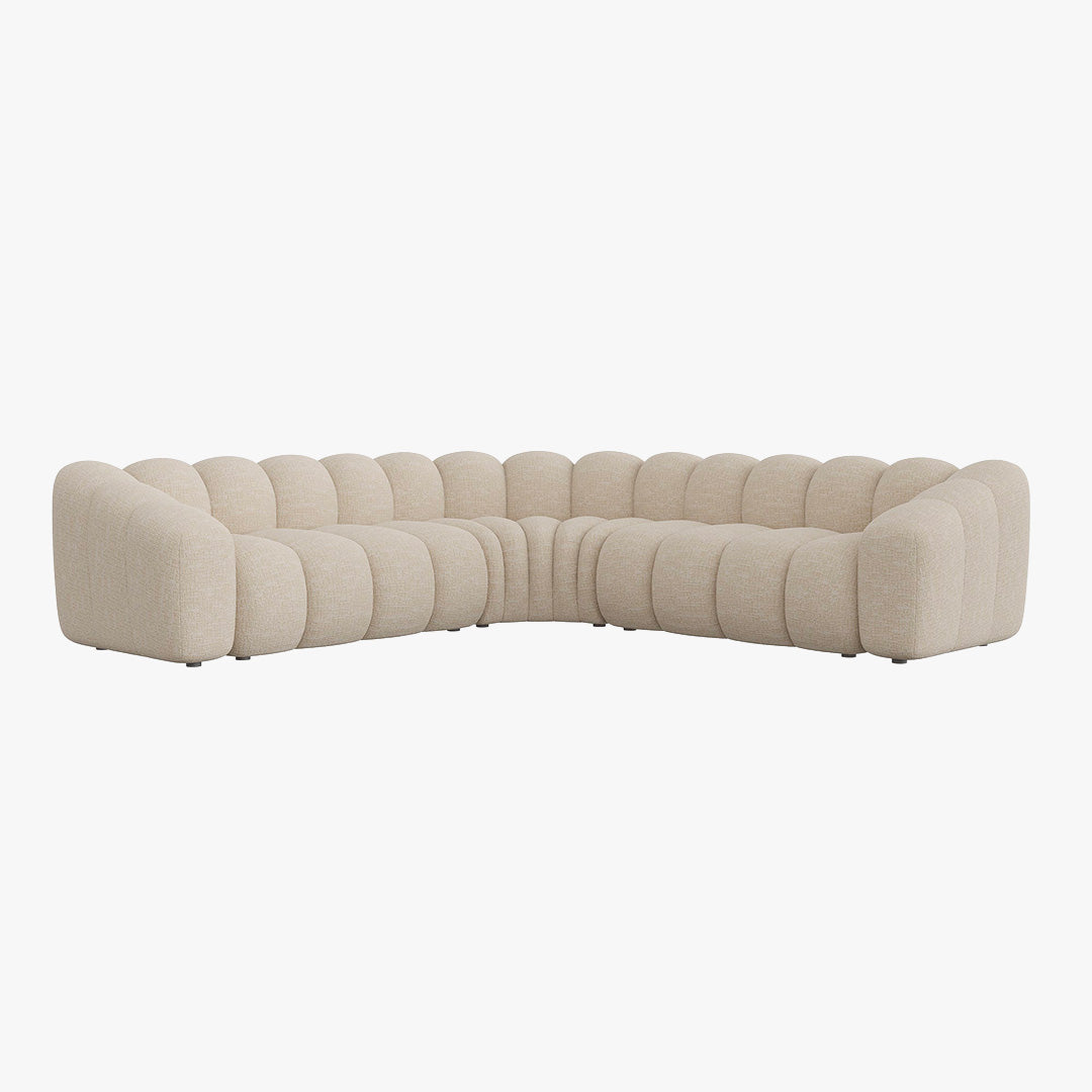 GABY XL Canapé d'angle réversible en tissu beige