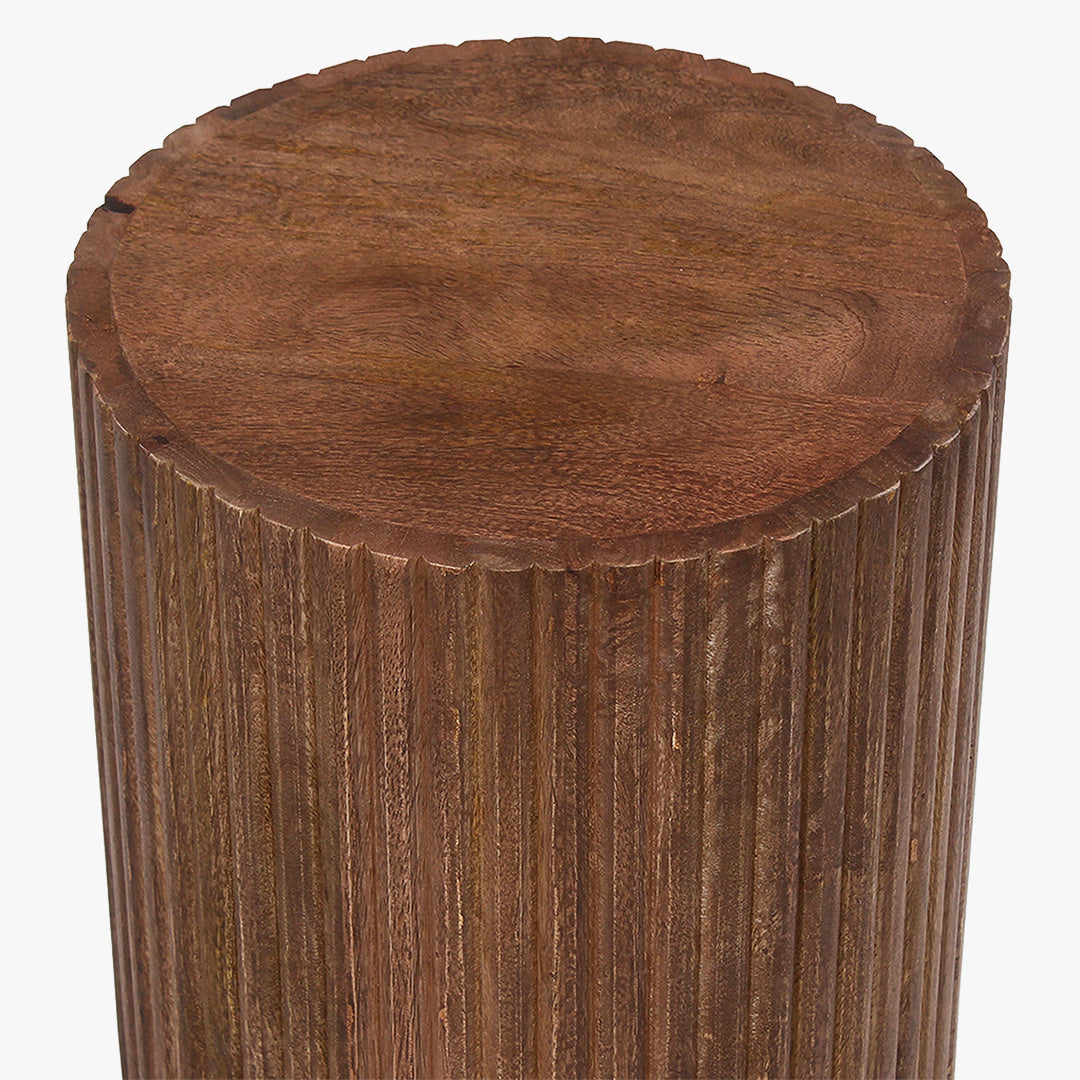 VICTOR Table basse bois de manguier brun clair VICTOR 35 cm