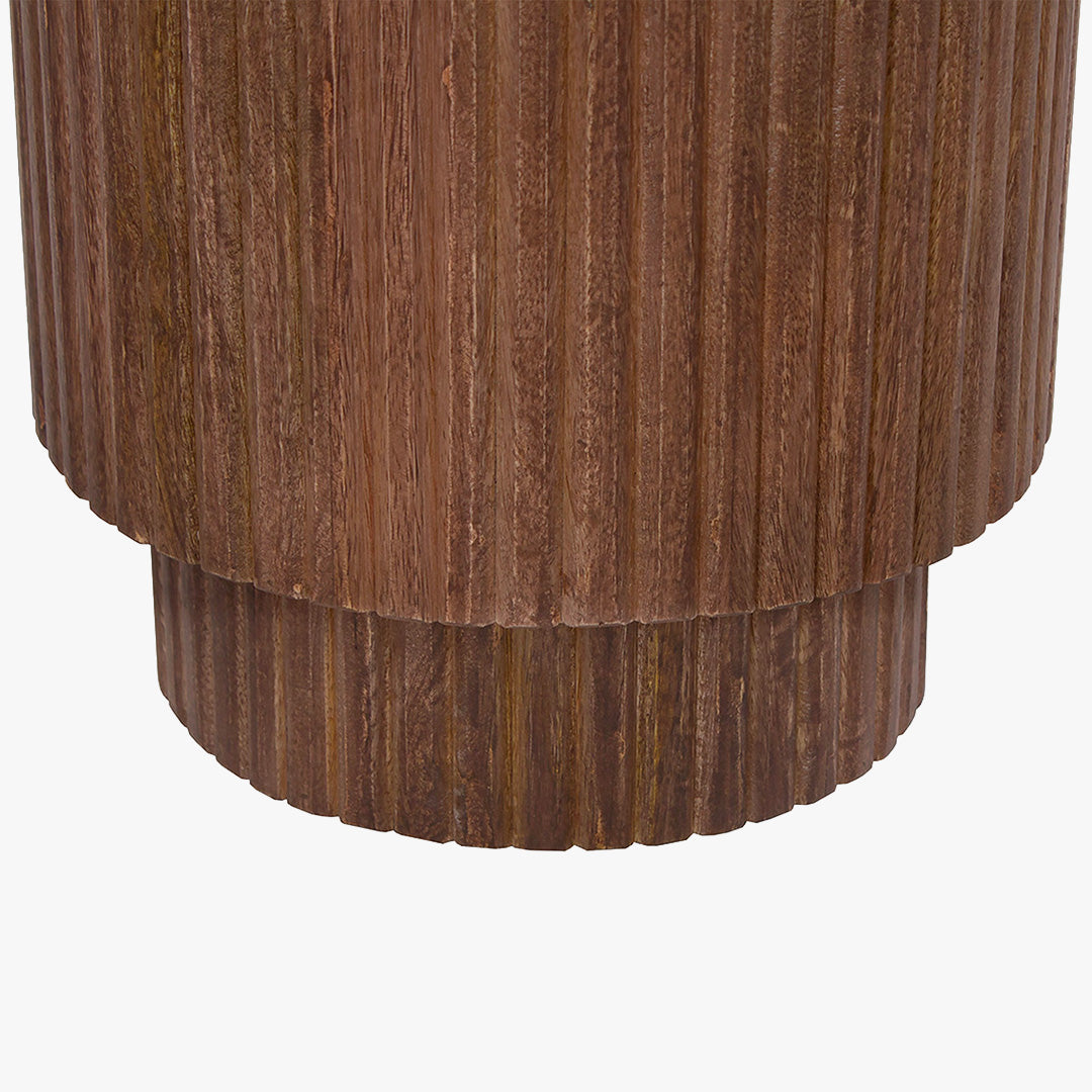 VICTOR Table basse bois de manguier brun clair VICTOR 35 cm