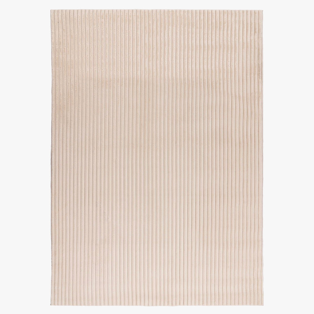 PLUSH Tapis en velours côtelé beige - 160x230 cm