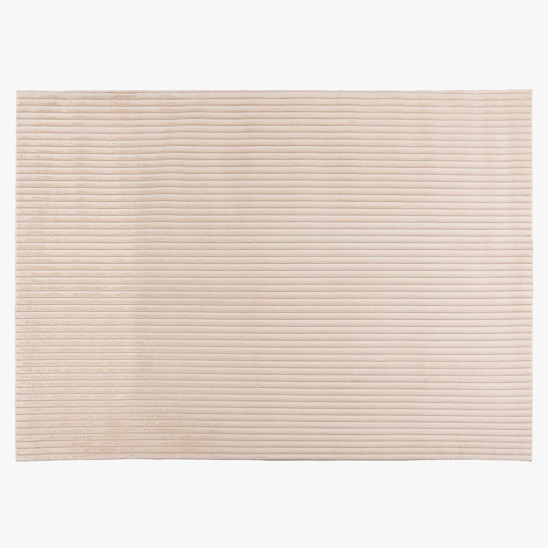 PLUSH Tapis en velours côtelé beige - 160x230 cm