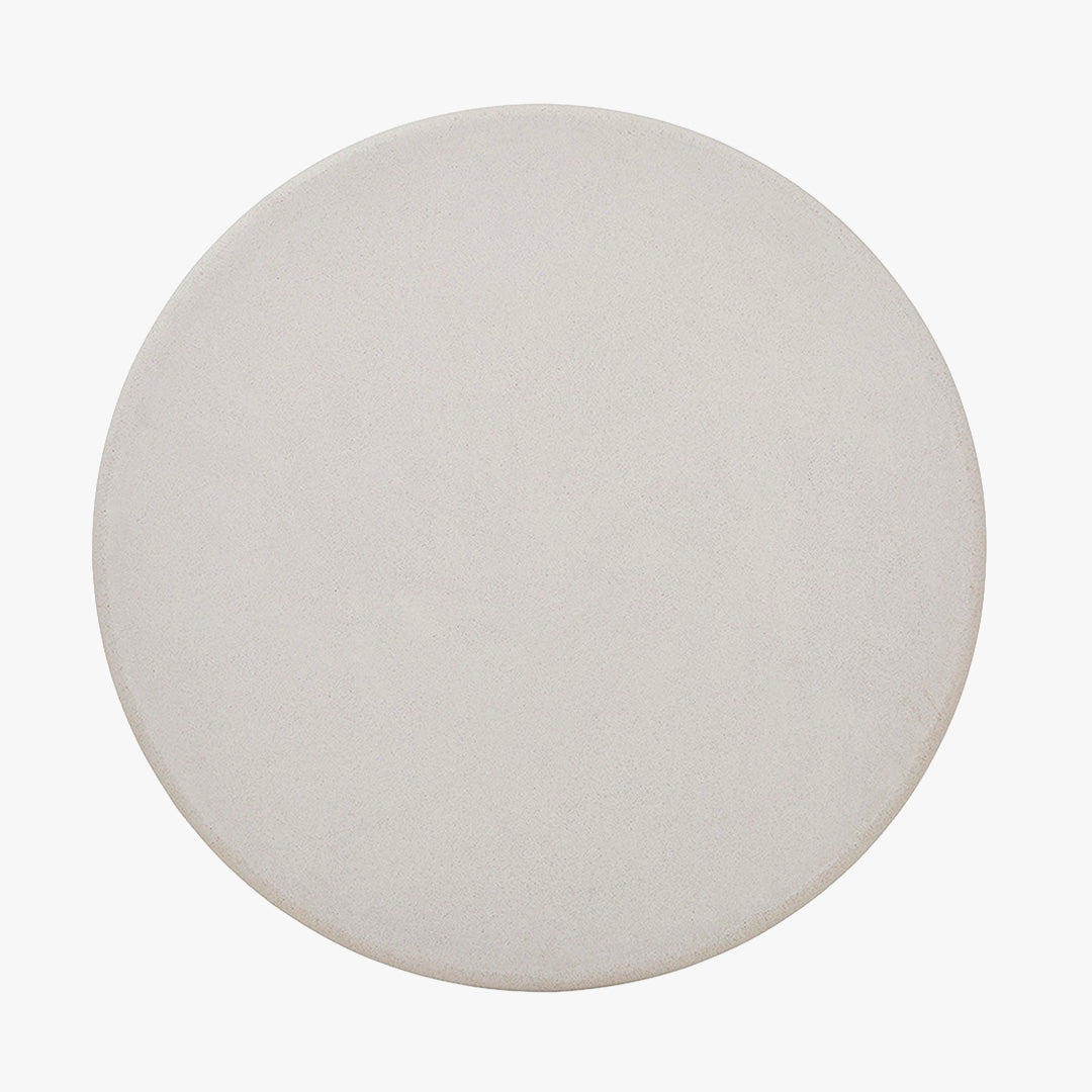 FARO Table à manger ronde couleur ciment 120 cm