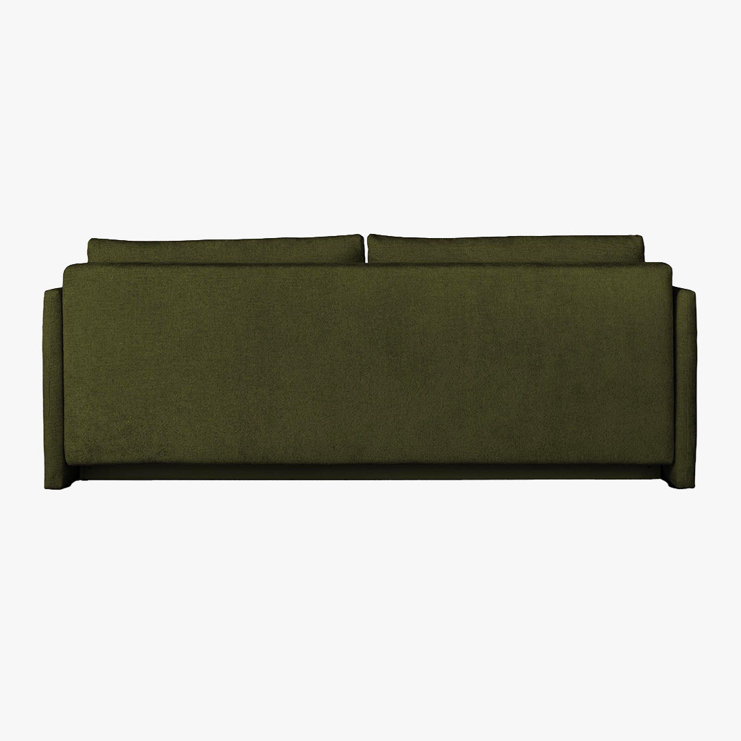 CELSY Canapé 3 places convertible avec coffre en tissu vert