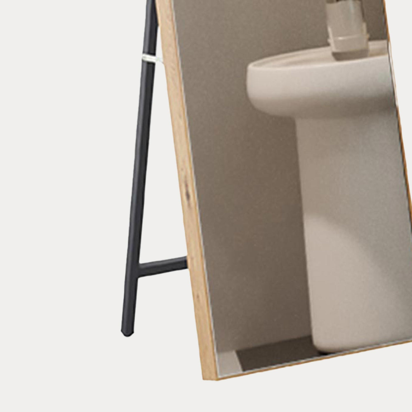 CASSY Miroir sur pieds 160x40 cm couleur chêne vieilli
