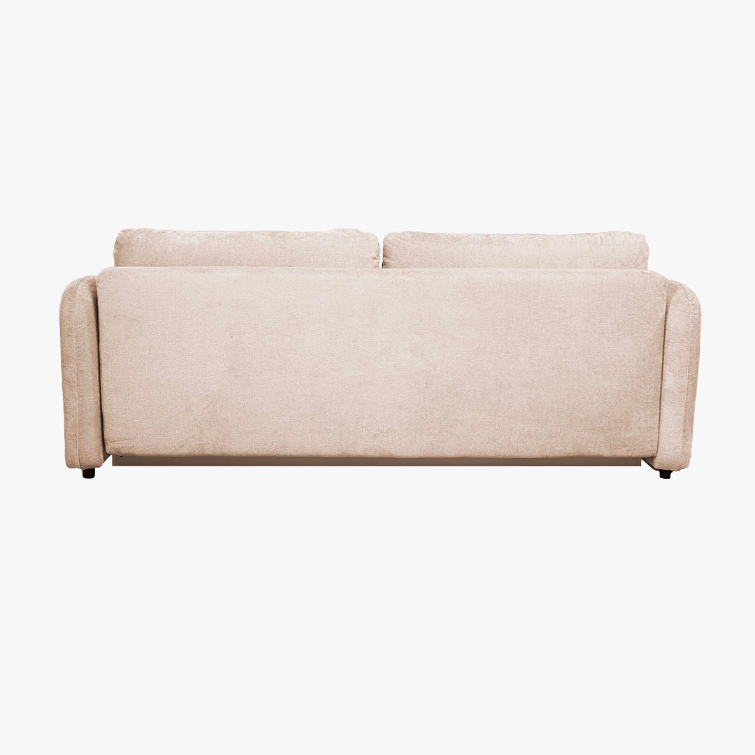 DRIXY Canapé 3 places convertible avec coffre en tissu beige