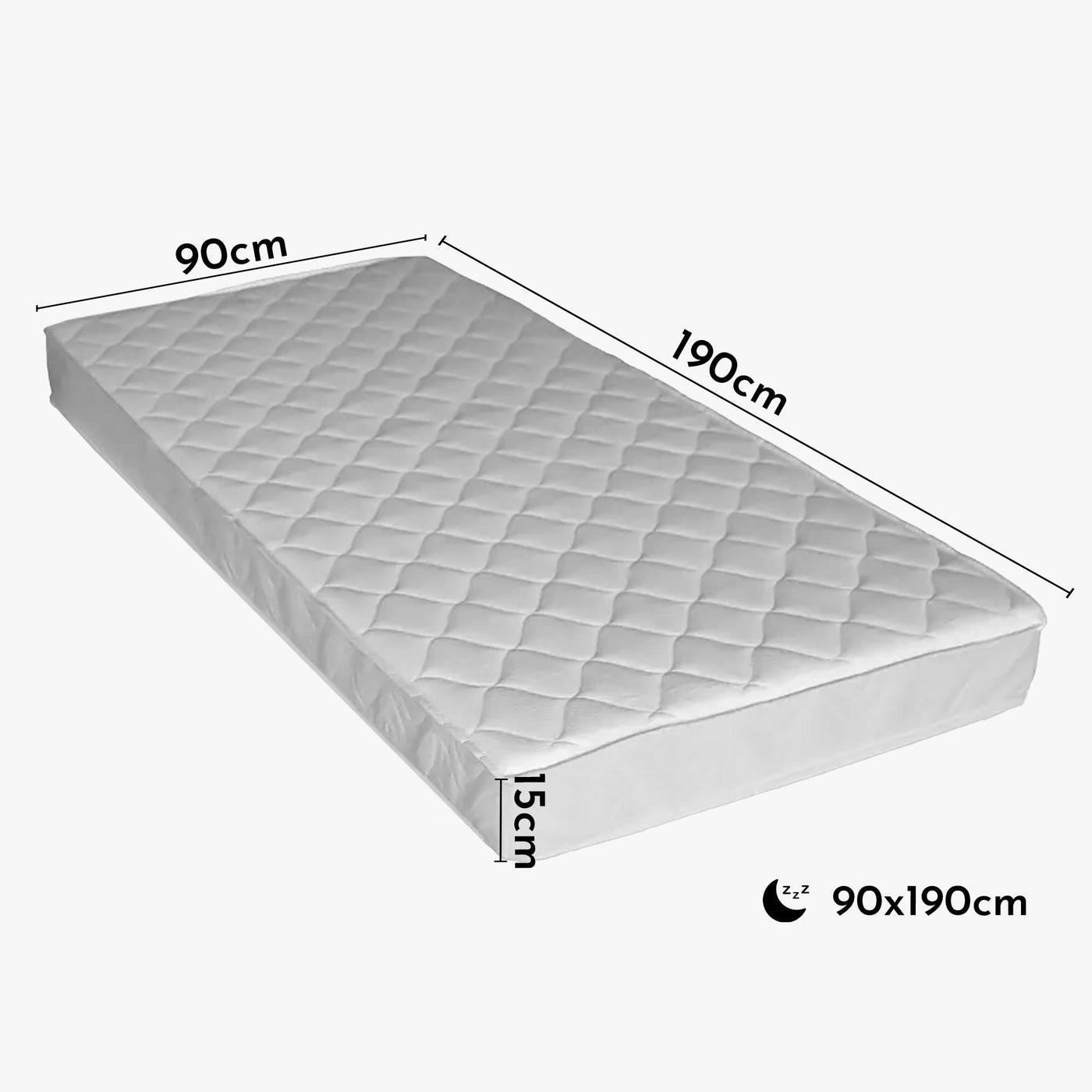 DREAM Matelas Eco 90x190 15 cm