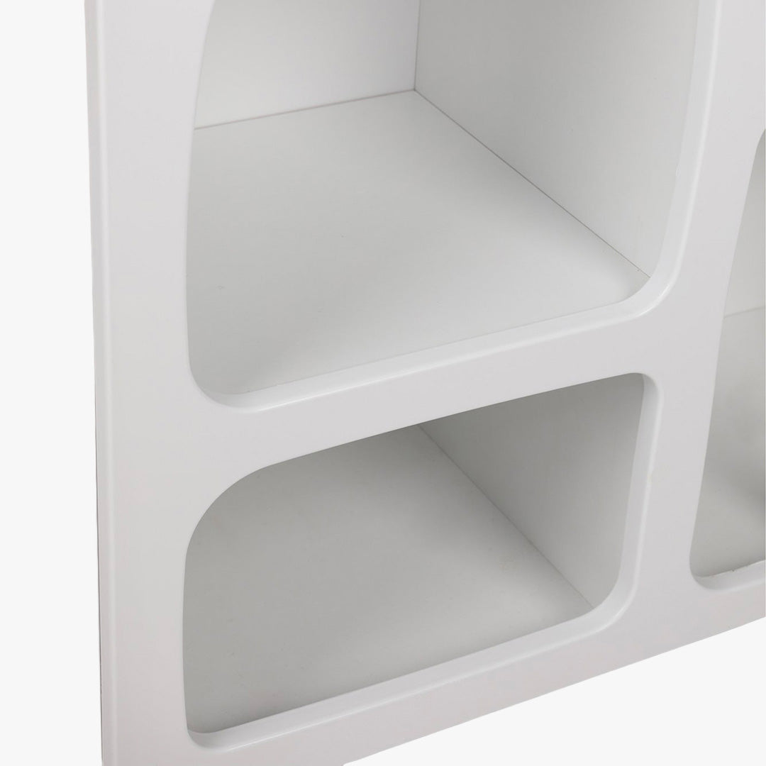 VERA Console avec 6 niches blanc 120 cm