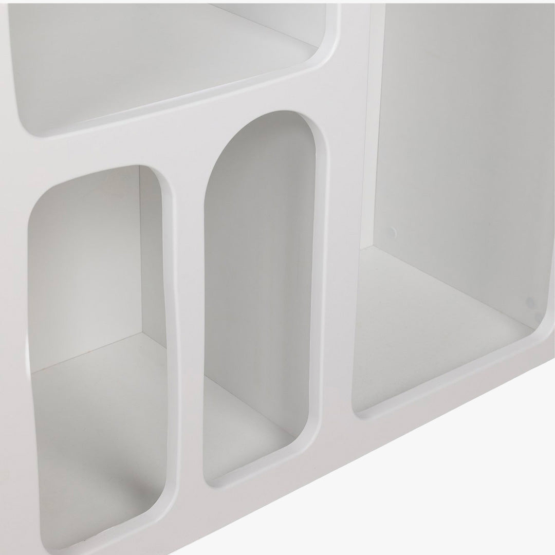 VERA Console avec 6 niches blanc 120 cm
