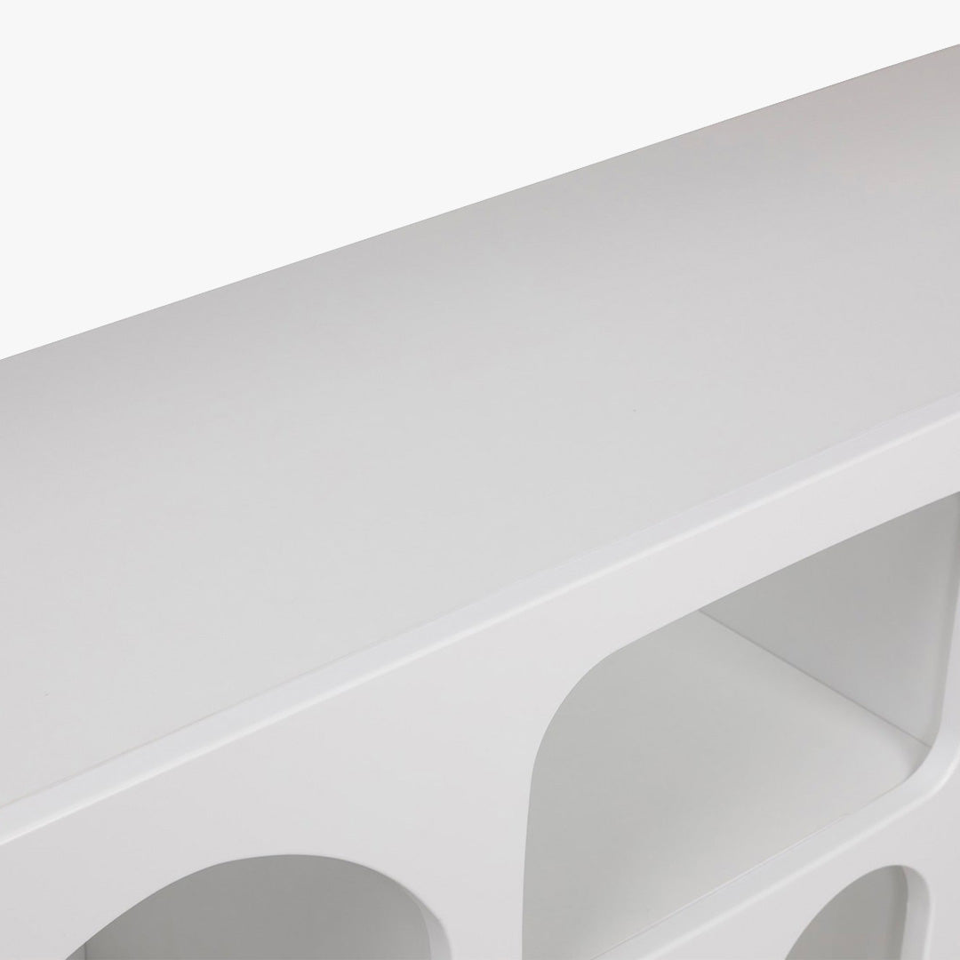VERA Console avec 6 niches blanc 120 cm