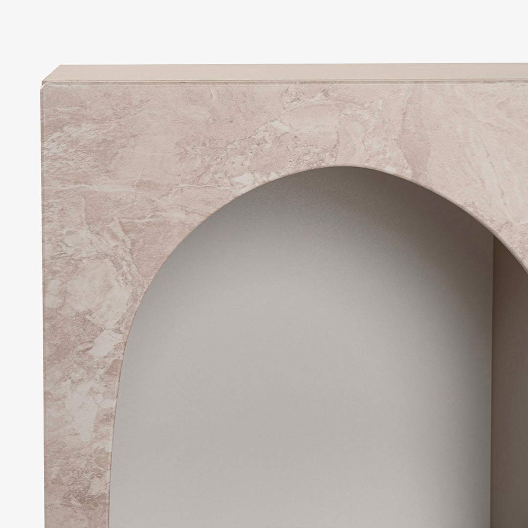 VERA Console avec 6 niches beige 120 cm